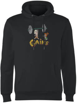 The Flintstones Bamm-Bamm Gains Distressed Hoodie - Zwart - XL