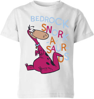 The Flintstones Bedrock Snork-A-Saur-Us Kids' T-Shirt - White - 110/116 (5-6 jaar) Wit
