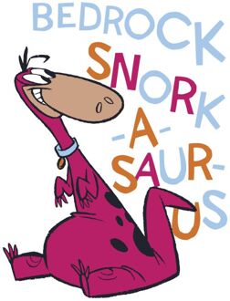 The Flintstones Bedrock Snork-A-Saur-Us Men's T-Shirt - White - L Wit