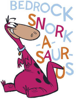 The Flintstones Bedrock Snork-A-Saur-Us Women's T-Shirt - White - L Wit