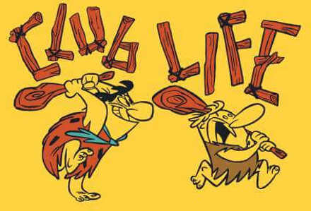 The Flintstones Club Life Men's T-Shirt - Yellow - XXL Geel