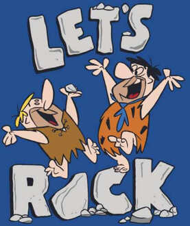 The Flintstones Let's Rock Men's T-Shirt - Royal Blue - XXL