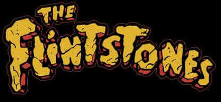 The Flintstones Logo Hoodie - Black - L Zwart