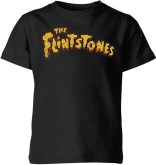 The Flintstones Logo Kids' T-Shirt - Black - 134/140 (9-10 jaar) Zwart