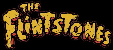 The Flintstones Logo Men's T-Shirt - Black - S Zwart