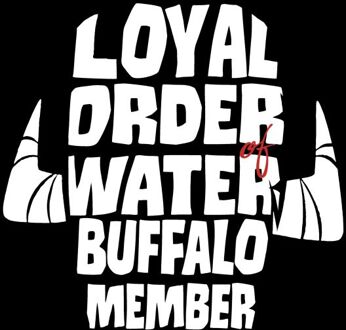 The Flintstones Loyal Order Of Water Buffalo Member Men's T-Shirt - Black - M Zwart