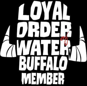 The Flintstones Loyal Order Of Water Buffalo Member Women's T-Shirt - Black - XL Zwart