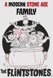 The Flintstones Modern Stone Age Family Women's T-Shirt - Grey - 5XL Grijs