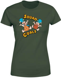 The Flintstones Squad Goals Dames T-shirt - Donkergroen - S