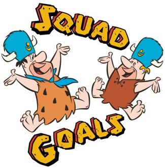 The Flintstones Squad Goals T-shirt - Wit - L