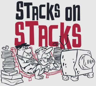 The Flintstones Stacks On Stacks Women's T-Shirt - Grey - S Grijs