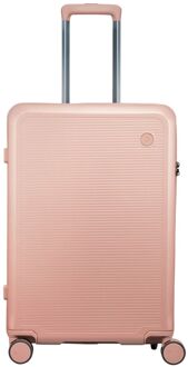 The Flow Trolley M rose hardcase koffer lichtgewicht koffer Roze - H 64 x B 44.5 x D 24 cm
