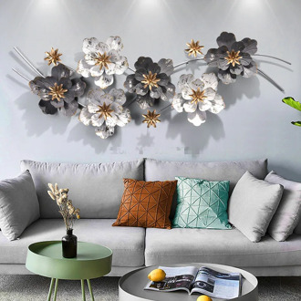 The Flowers Wall Decorations metal Art Wall Decoration Living Room Background Wall Decorative iron Wall mural home ornaments