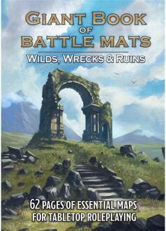 The Giant Book of Battle Mats: Wilds, Wrecks & Ruins Boek