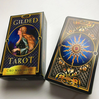 The Gilded Tarot Deck Card and Guidebook Tarot Game Toy Tarot Divination Oracles Guidance Fate Board English For Family Gift