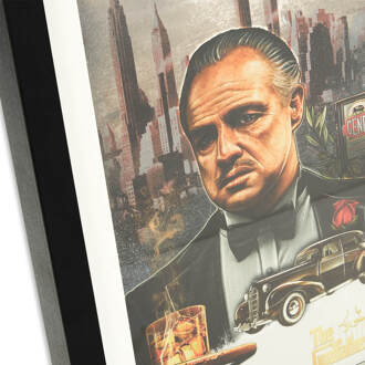 The Godfather 50 Years Art Print Giclee Art Print - A3 - Wooden Frame Meerdere kleuren