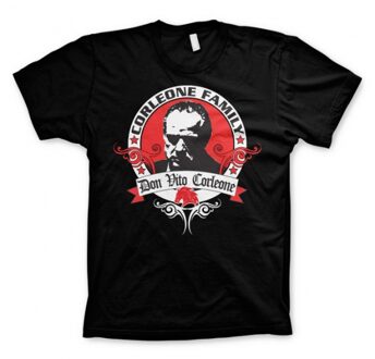 The Godfather Corleone Family t-shirt - zwart - heren - katoen - herenshirt