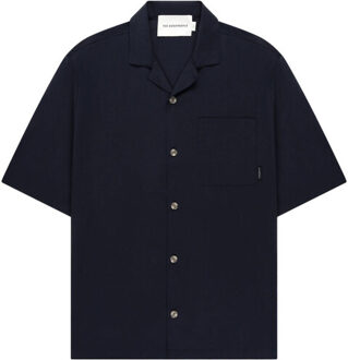 The Goodpeople Overhemd korte mouw 26010202 Blauw - L