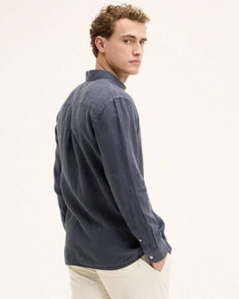 The Goodpeople Overhemd lange mouw 26010201 Blauw