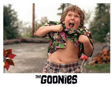 The Goonies Chunk Hoodie - White - L - Wit