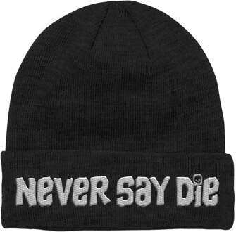 The Goonies Never Say Die EmbroideRood Beanie - Zwart