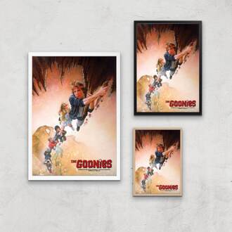 The Goonies Retro Poster Giclee Art Print - A2 - Black Frame Meerdere kleuren