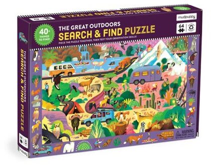 The Great Outdoors 64 Piece Search And Find Puzzle - Mudpuppy