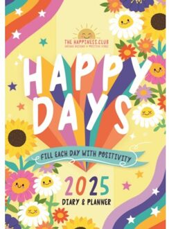 The Happiness Club A5 Diary 2025 - Calendars, Carousel