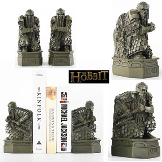 The Hobbit The Desolation of Smaug RESIN statue Bookend Sculpture Decoratoin Book Holder Lonely Mountain Dwarf