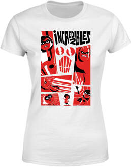 The Incredibles 2 Poster Dames T-shirt - Wit - L - Wit