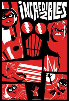 The Incredibles 2 Poster Dames Trui - Zwart - XXL - Zwart