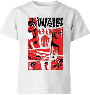 The Incredibles 2 Poster Kids T-shirt - Wit - 98/104 (3-4 jaar) - Wit - XS