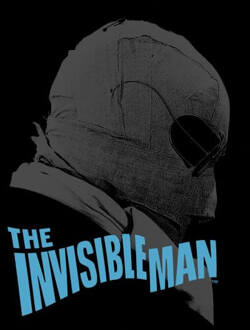 The Invisible Man Greyscale Dames T-shirt - Zwart - L - Zwart