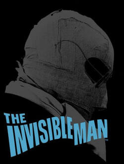 The Invisible Man Greyscale Dames T-shirt - Zwart - L