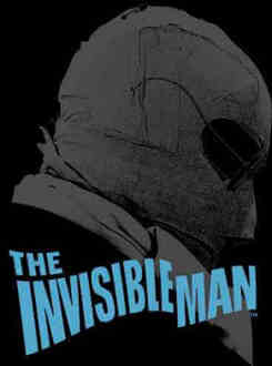 The Invisible Man Greyscale T-shirt - Zwart - 3XL