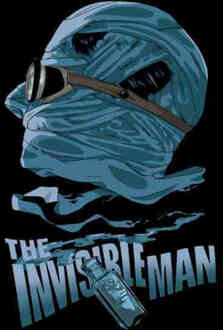 The Invisible Man Illustrated T-shirt - Zwart - 3XL