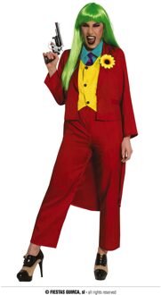 The Joker Kostuum Dames Rood Rood - Zalm, Multikleur - Print