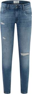 The jone skinny fit jeans denim light blue Blauw - 32