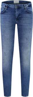 The jone skinny fit jeans denim mid blue Blauw - 28