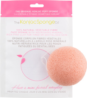 The Konjac Sponge Original Facial Puff With Pink Clay