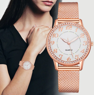 The Latest Top Fashion Ladies Mesh Belt Watch Wild Lady Creative Fashion Gift 2020 Women Brand Women Watches Relogio Feminino