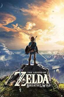 The Legend Of Zelda Breath Of The Wild Sunset Poster 61x91,5cm Multikleur
