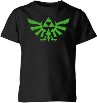 The Legend of Zelda Spray Logo Kids Kids' T-Shirt - Black - 134/140 (9-10 jaar) Zwart