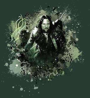 The Lord Of The Rings Aragorn Colour Splash Men's T-Shirt - Forest Green - M