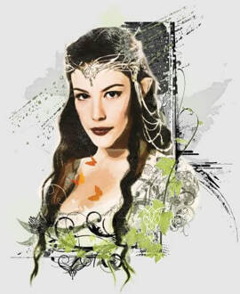 The Lord Of The Rings Arwen Women's T-Shirt - Grey - XXL Grijs