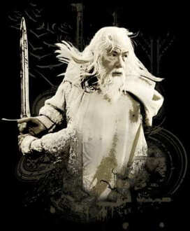 The Lord Of The Rings Gandalf Men's T-Shirt - Black - L - Zwart