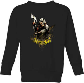 The Lord Of The Rings Gimli Kids' Sweatshirt - Black - 110/116 (5-6 jaar) - Zwart