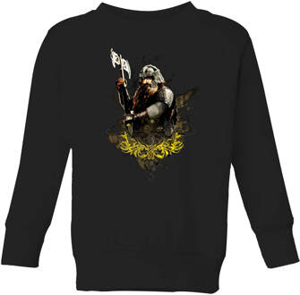 The Lord Of The Rings Gimli Kids' Sweatshirt - Black - 122/128 (7-8 jaar) Zwart - M