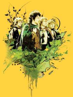 The Lord Of The Rings Hobbits Men's T-Shirt - Yellow - XL - Geel