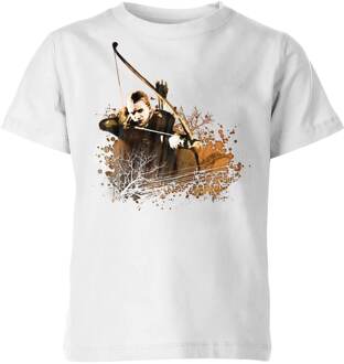 The Lord Of The Rings Legolas Kids' T-Shirt - White - 122/128 (7-8 jaar) Wit - M